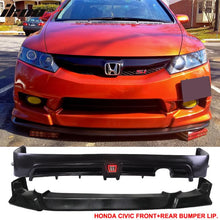 Load image into Gallery viewer, Fits 09-11 Civic HF-P Front &amp; Mugen RR Rear Bumper Lip &amp; Brake Lamp PU