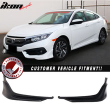 Load image into Gallery viewer, 2016-2018 Honda Civic Coupe Sedan Front Bumper Lip Splitter