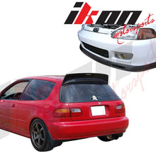 Load image into Gallery viewer, Fits 92-95 Civic 3Door BYS PU Front Bumper Lip Spoiler + Roof Spoiler