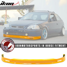 Load image into Gallery viewer, 1996-1998 Honda Civic Mugen Style Painted Orange Front Bumper Lip PU