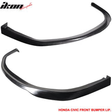 Load image into Gallery viewer, Fits Civic 96-98 3Dr SIR Front + Rear Bumper Lip Spoiler Black PU