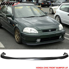 Load image into Gallery viewer, Fits Civic 96-98 3Dr SIR Front + Rear Bumper Lip Spoiler Black PU