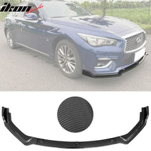 Load image into Gallery viewer, 2018-2022 Infiniti Q50 Base Front Bumper Lip Chin Spoiler PP 3PC