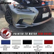 Load image into Gallery viewer, Fits 14-16 Lexus IS250 IS350 TR Front Bumper Lip Painted