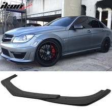 Load image into Gallery viewer, 2012-2014 Benz W204 C63 AMG GH Style Painted Front Bumper Lip ABS