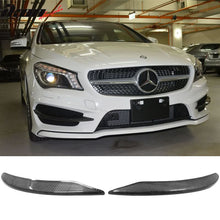 Load image into Gallery viewer, 2013-2016 Benz C117 CLA Class Carbon Fiber Front Bumper Lip Aprons