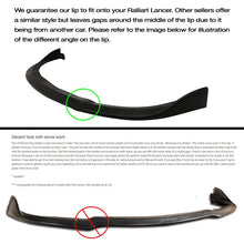 Load image into Gallery viewer, 2009-2015 Mitsubishi Lancer CS Unpainted Black Front Bumper Lip PU