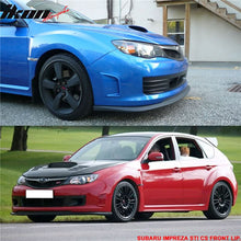 Load image into Gallery viewer, 2008-2010 Subaru Impreza CS style Unpainted Black Front Bumper Lip PU