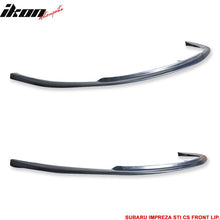 Load image into Gallery viewer, 2008-2010 Subaru Impreza CS style Unpainted Black Front Bumper Lip PU