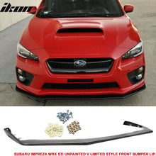 Load image into Gallery viewer, 2015-2017 Subaru WRX STI V-Limited Style Front Bumper Lip Spoiler PP