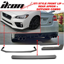 Load image into Gallery viewer, 2015-2017 Subaru WRX STI Front Lip + Rear Aprons + Rear Diffuser