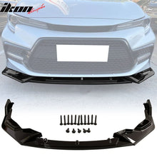 Load image into Gallery viewer, 2020-2022 Toyota Corolla SE XSE C Style Front Bumper Lip PP 3PC