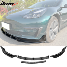 Load image into Gallery viewer, 2017-2023 Tesla Model 3 4PC Front Bumper Lip Spoiler