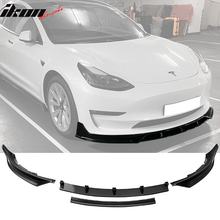 Load image into Gallery viewer, 2017-2023 Tesla Model 3 4PC Front Bumper Lip Spoiler