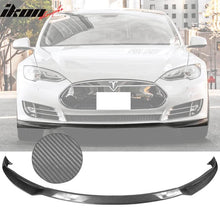 Load image into Gallery viewer, 2012-2016 Tesla Model S IKON Style Front Bumper Lip Carbon Fiber