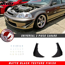 Load image into Gallery viewer, Universal 16"x 6.5"x13" Ikon Style Front Bumper Canards Aluminum