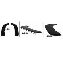 Load image into Gallery viewer, Universal 24"x5"Inch Type 3 Front Bumper Quick Lip Splitter 2PC PU