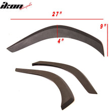 Load image into Gallery viewer, Universal 27x9" Carbon Fiber Print Front Rear Bumper Lip Splitter 2PCS