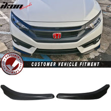 Load image into Gallery viewer, 2016-2018 Honda Civic 2PC Unpainted Front Lip Splitter Spoiler PP