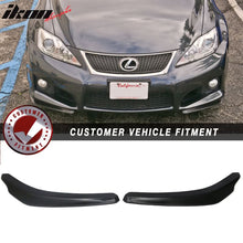 Load image into Gallery viewer, 2006-2014 Lexus IS250 IS350 ISF Ikon Style Front Bumper Lip 2 Piece PP