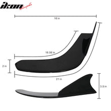 Load image into Gallery viewer, Universal Type 1 Carbon Fiber Front Bumper Lip Splitter Winglet 2PCS