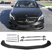 Load image into Gallery viewer, 2014-2016 Benz CLA Class Front Splitter w/ Rods &amp; Hardware Matte