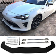 Load image into Gallery viewer, 2013-2020 Toyota 86 Front Bumper Splitter w/ Rods &amp; Hardware Matte