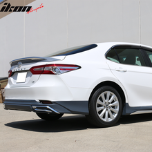 Load image into Gallery viewer, 2018-2024 Toyota Camry LE Rear Bumper Lip Diffuser With Chrome Trim