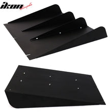 Load image into Gallery viewer, Universal 22" x 21" Texture Rear Bumper Canards 4 Shark Fins Aluminum