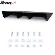 Load image into Gallery viewer, Universal 22" x 21" Texture Rear Bumper Canards 4 Shark Fins Aluminum