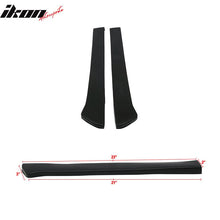 Load image into Gallery viewer, Universal 19" CS Style Rear Bumper Spats Side Extension Lips PU 2PC