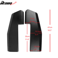 Load image into Gallery viewer, Universal V1 Style Matte Black 2PCS Rear Bumper Lip Splitters Guard PP