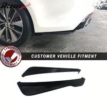 Load image into Gallery viewer, Universal V1 Style Unpainted 2PC Rear Bumper Lip Diffuser Splitters PP
