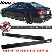 Load image into Gallery viewer, 2009-2012 Audi A4 Euro RG Style Side Skirt Rocker Panel Extension PU