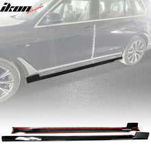 Load image into Gallery viewer, 2019-2023 BMW G07 X7 M Sport Gloss Black Side Skirt Extension Pair ABS