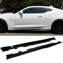 Load image into Gallery viewer, 2016-2024 Chevy Camaro ZL1 Style Gloss Black Side Skirts ABS