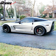 Load image into Gallery viewer, 2005-2013 Chevy Corvette C6 Z06 ZL1 Style Matte Black Side Skirts PP
