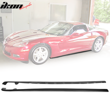 Load image into Gallery viewer, 2005-2013 Chevy Corvette C6 Base ZL1 Style Matte Black Side Skirts PP