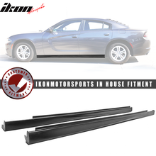Load image into Gallery viewer, 2011-2023 Dodge Charger Unpainted Side Skirts Rocker Panels Pair PU