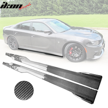 Load image into Gallery viewer, 2015-2023 Dodge Charger 86.5" V1 Side Skirts Extension Rocker Panel PP