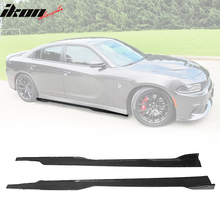 Load image into Gallery viewer, 2015-2023 Dodge Charger 86.5" V1 Side Skirts Extension Rocker Panel PP