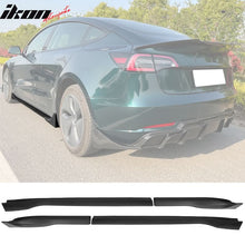 Load image into Gallery viewer, 2017-2022 Tesla Model 3 IKON Style Side Skirts Rocker Panel ABS 4PC