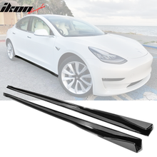 Load image into Gallery viewer, 2017-2024 Tesla 3 IKON Style Side Skirts Extension PP