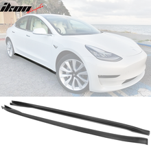 Load image into Gallery viewer, 2017-2024 Tesla 3 IKON Style Side Skirts Extension PP