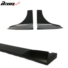Load image into Gallery viewer, Universal 6.5 x 2.5 V2 Style Winglet For Side Skirt Extensions PP 2PC