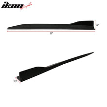 Load image into Gallery viewer, Universal V5 Side Skirts Winglet Wind Blades Rocker Splitter PU 2PC