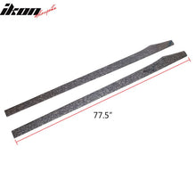 Load image into Gallery viewer, 77.5" Side Skirt Extension Flat Bottom Line Lip - Forged Carbon Fiber