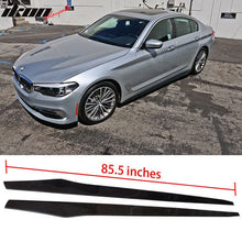 Load image into Gallery viewer, 2017-2023 BMW G30 Flat Bottom Line Lip Carbon CF Side Skirt Extension