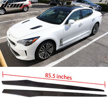 Load image into Gallery viewer, 2018-2021 Kia Stinger Flat Bottom Line Lip Carbon Side Skirt Extension