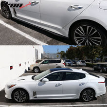 Load image into Gallery viewer, 2018-2021 Kia Stinger Flat Bottom Line Lip Carbon Side Skirt Extension